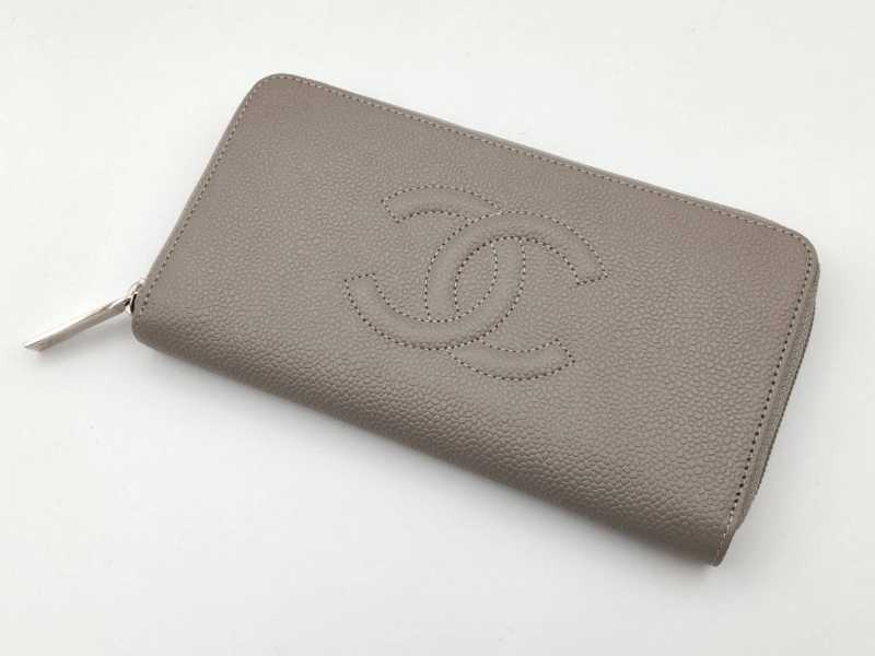 シャネル買取 ラウンドファスナー長財布